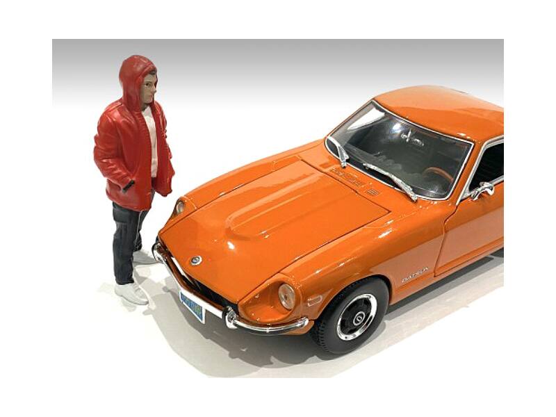 Left. American Diorama - "Car Meet 2" Figurine IV for 1/24 Scale Models by American Diorama - Multi.
