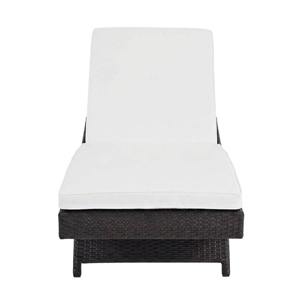 Back. Outdoor Escape - Outdoor Patio Chaise With Cushioned Seat For Comfortable Lounge - Gray.