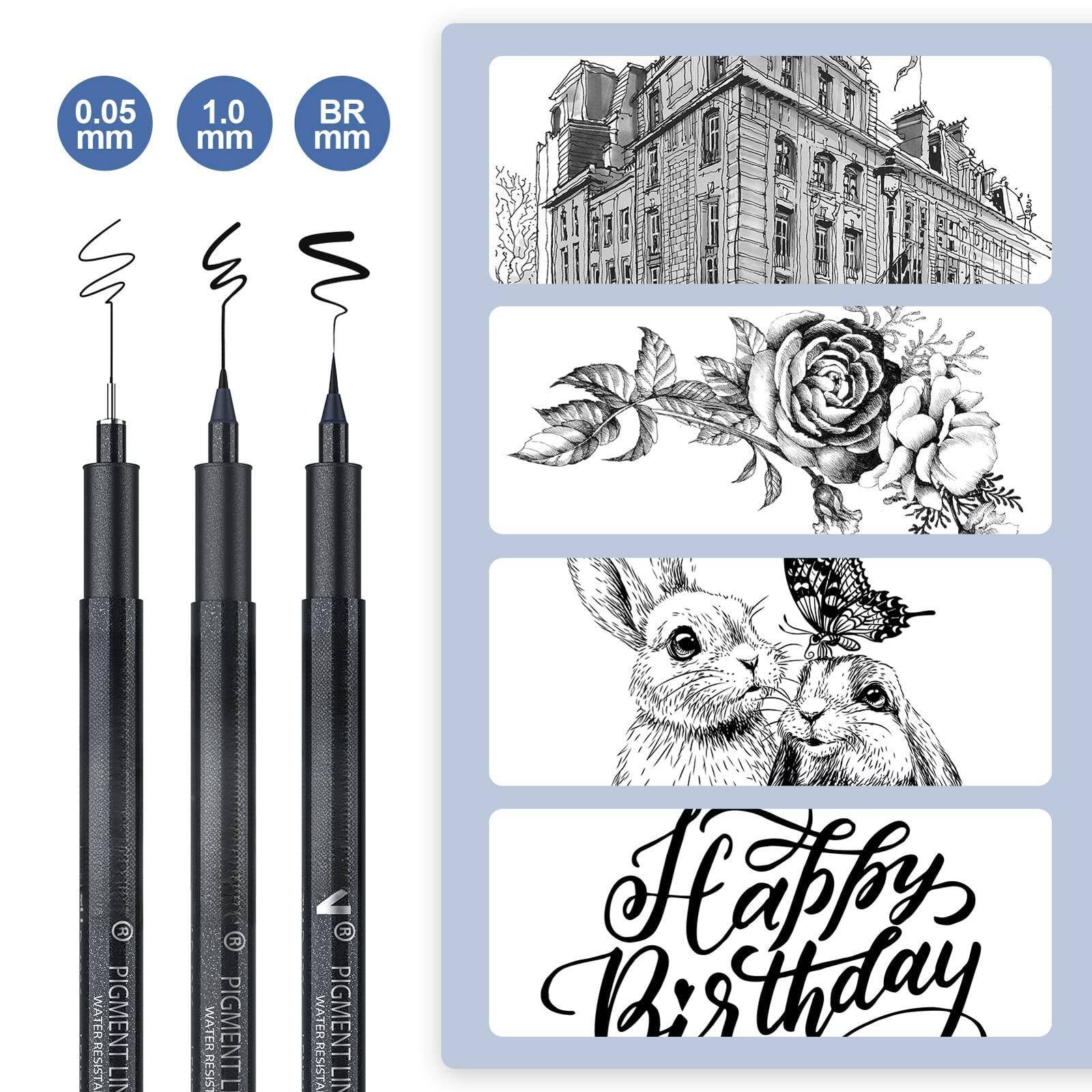 0.05 mm  
1.0 mm  
BR mm  

WATER PIGMENT RESISTANT LINE  

Happy Birthday