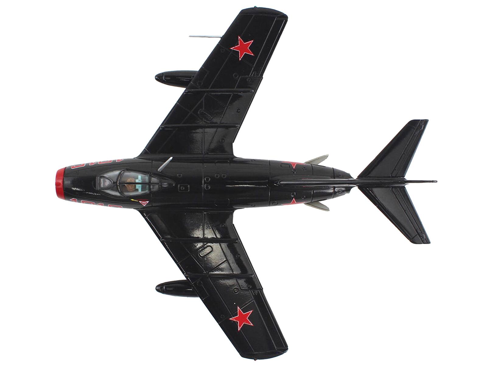 Back. Hobby Master - Mikoyan-Gurevich MiG-15Bis Fighter Aircraft "Experimental Combat Air Museum Kansas" "Air Power Series" 1/72 - Black.