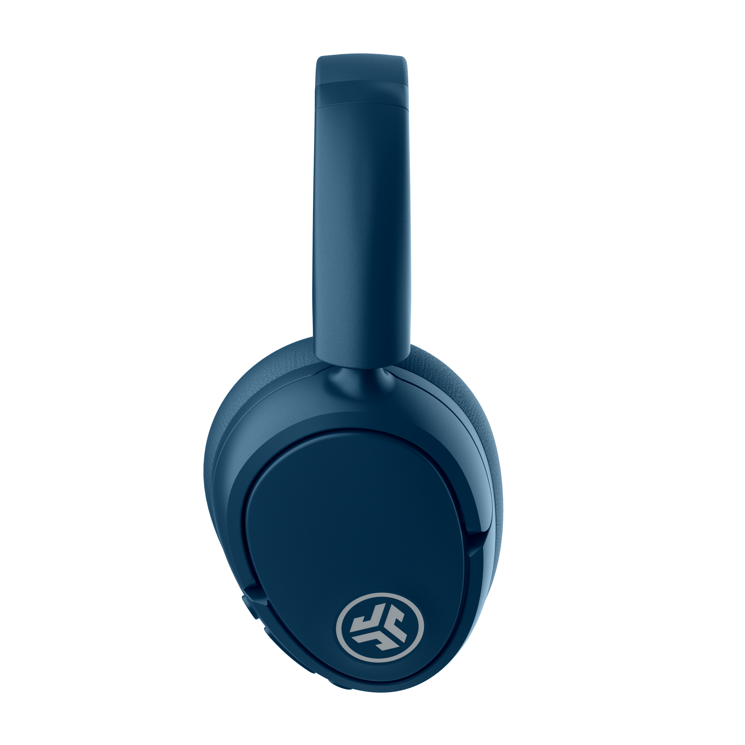 Left. JLab - JBuds Lux ANC Wireless Bluetooth Over-Ear Headphones with Active Noise Cancelling, Spatial Audio & 70+ Hour Battery - Navy.