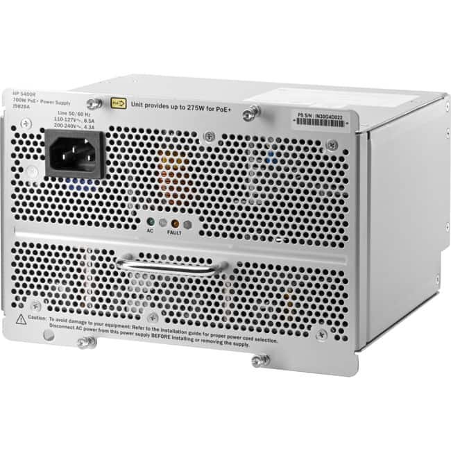HP - HPE 5400R 700W PoE+ zl2 Power Supply - 700 W - 120 V AC, 230 V AC