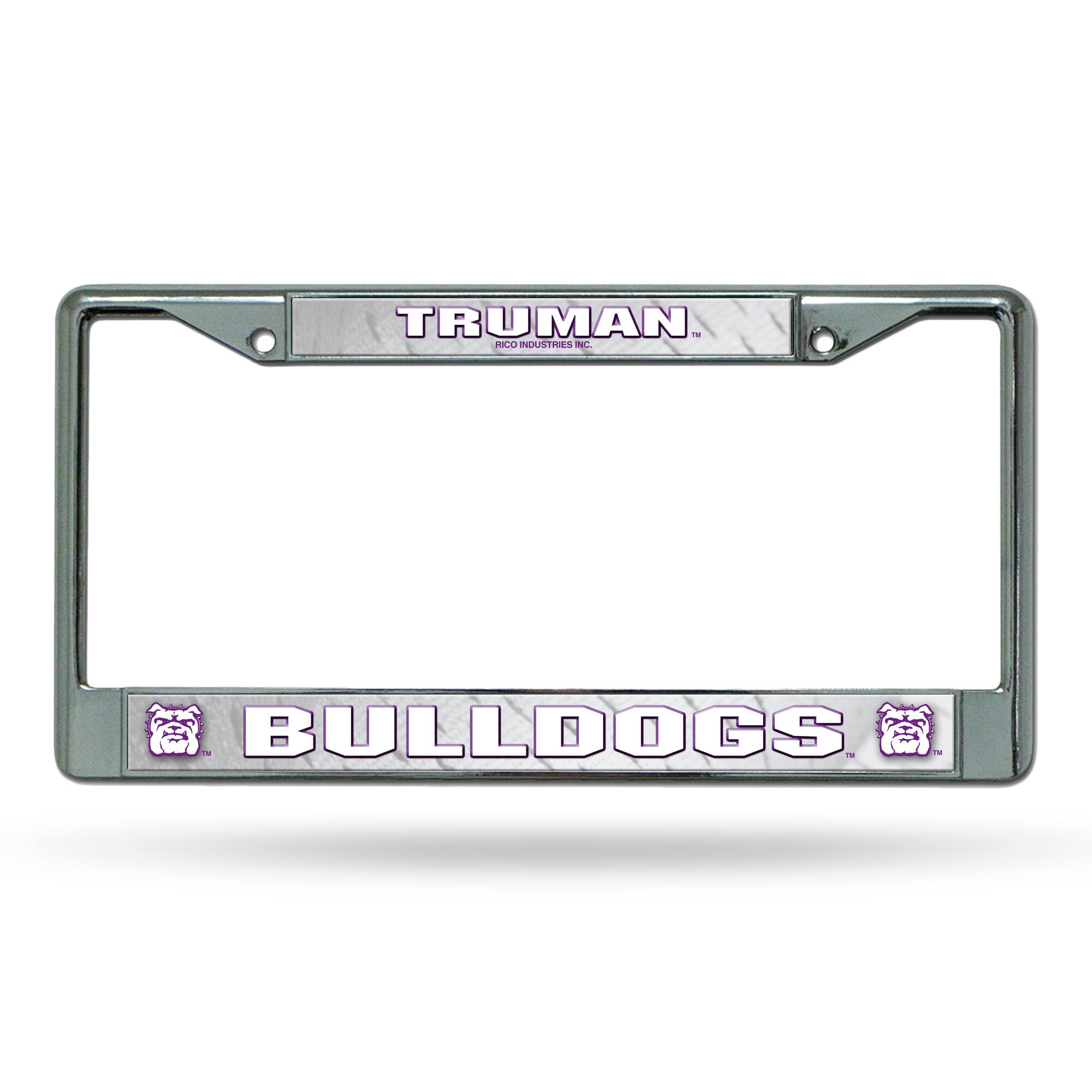 Truman State Bulldogs Chrome Metal License Plate Frame