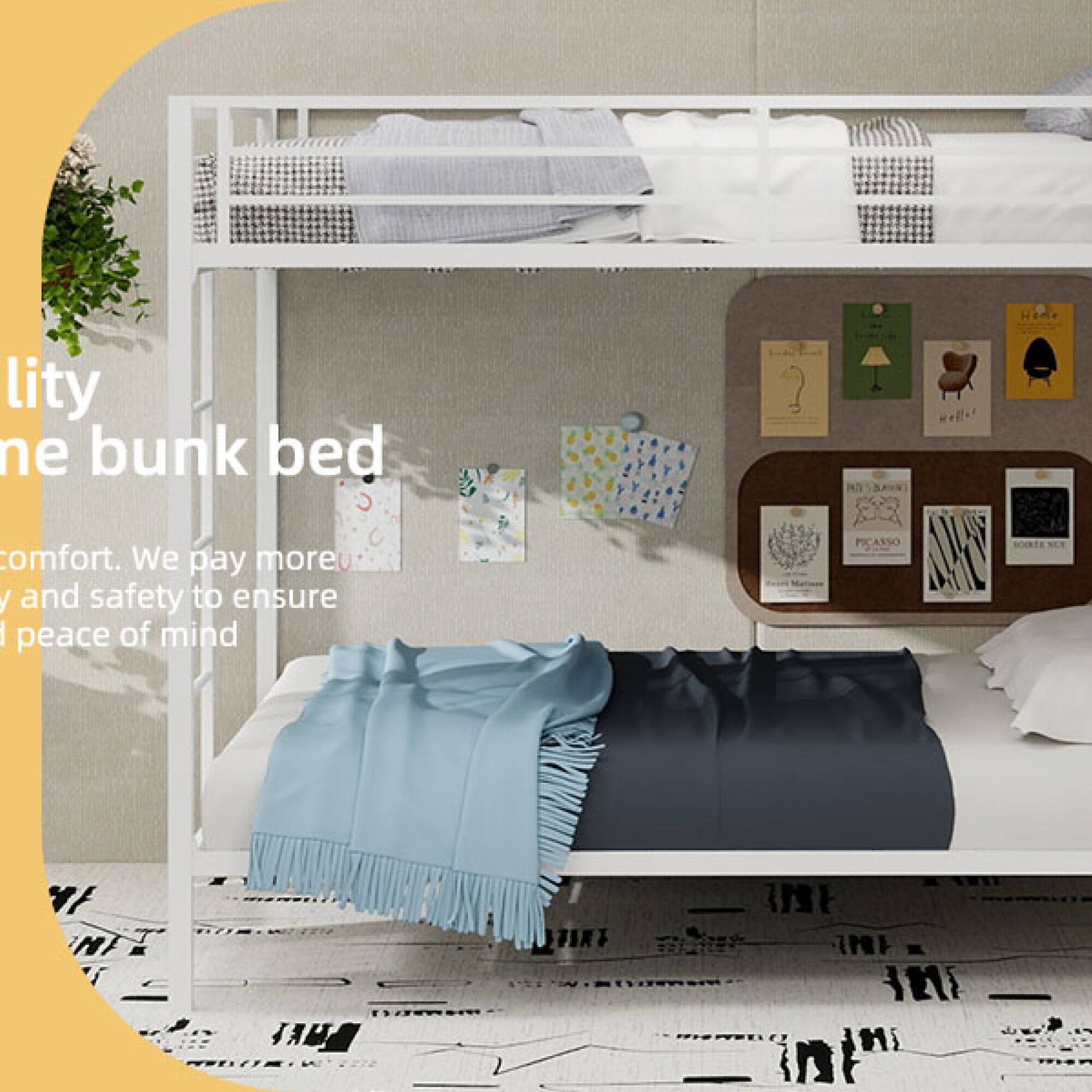 lity ne bunk bed comfort. We pay moreu: and safety to ensure | peace of mind N PICASSO 1 FIRT 1 12

lity
ne bunk bed

comfort. We pay more
and safety to ensure
peace of mind