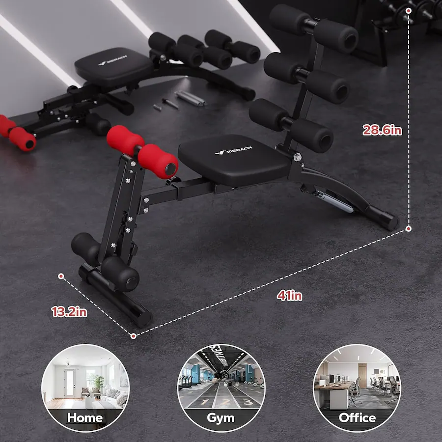 Merach Ab Machine Workout Routine NEW MERACH Ab Trainer Abdominal Workout Bench Exerciser Home Fitness ...