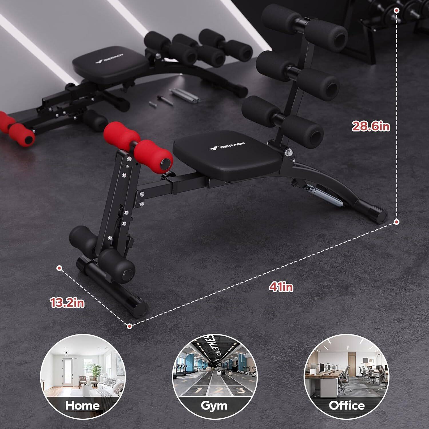 MERACH

28.6in  
13.2in  
41in

Home  
Gym  
Office