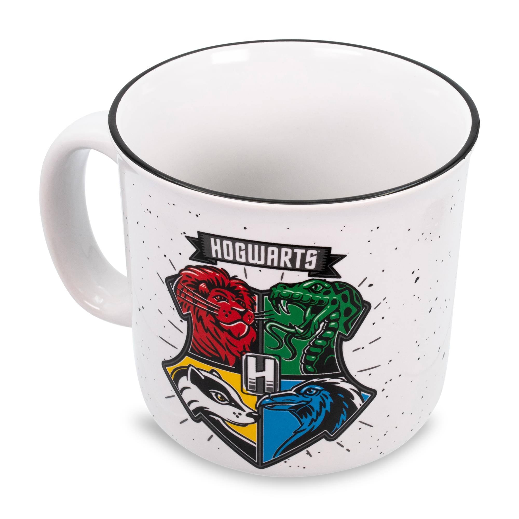 Alt View 1. Silver Buffalo - Harry Potter Hogwarts Crest Ceramic Camper Mug | Holds 20 Ounces - Red.