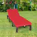 Alt View 4. Costway - 2PCS Outdoor Rattan Lounge Chair Chaise Recliner Adjustable Cushioned Patio - Brown/Red.