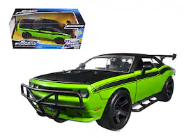 Letty's Dodge Challenger SRT8 Off Road "Fast & Furious" Movie 1/24 Diecast Model Car by Jada - Green And Black