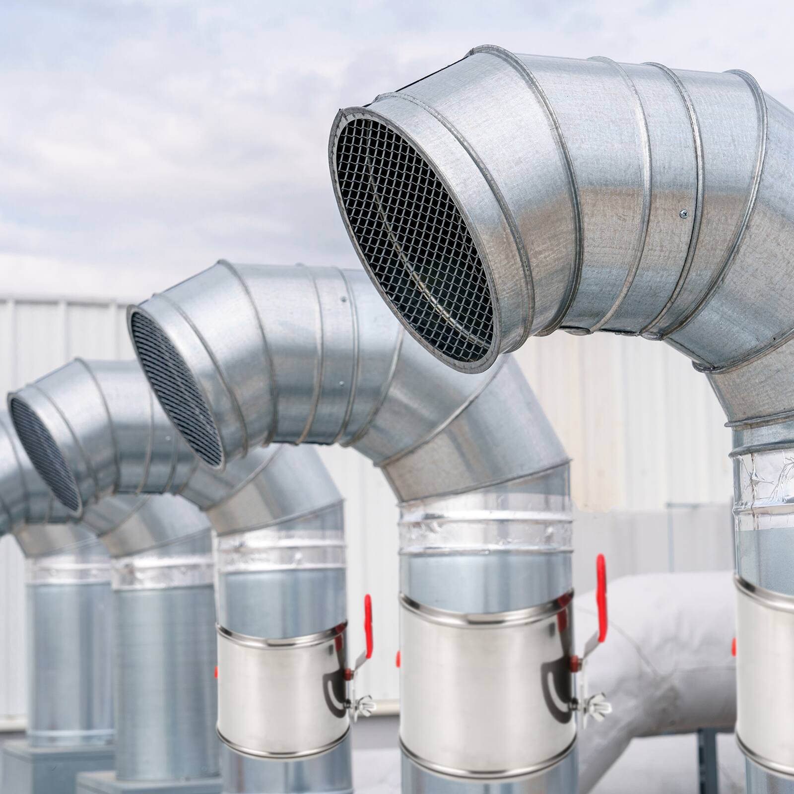 Alt View 5. Unique Bargains - 8 Inch HVAC Duct Manual Volume Backdraft Damper, Adjustable Airflow Ducting Branch Vent Damper with Silicone Seal - Silver.