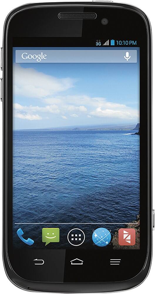 Front Zoom. Zact Mobile - Zact Awe No-Contract Cell Phone - Black.