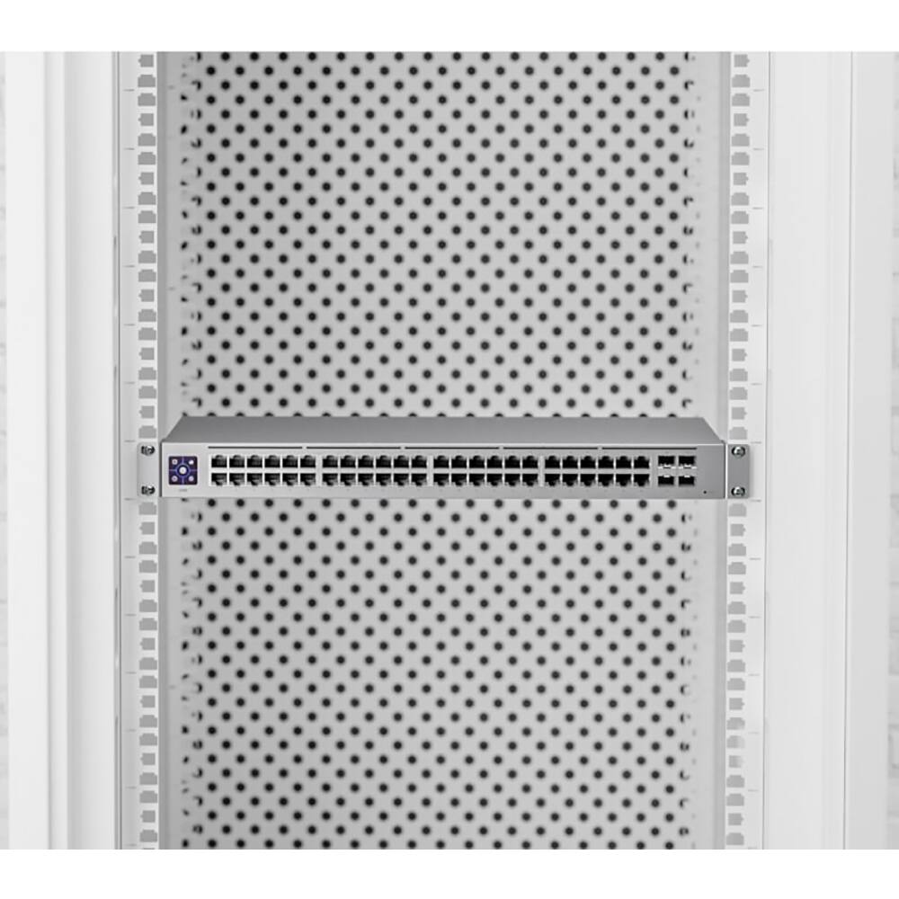 Alt View 2. Ubiquiti - 48-Port Gigabit PoE+ Compliant Managed Switch USW-48-POE - Gray.