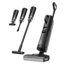 Dreame - H12 Dual Vacuum Mop, 4-in-1 Cordless Vacuum for Multi-Surface, One-Step Self Cleaning with Hot Air Drying - Black