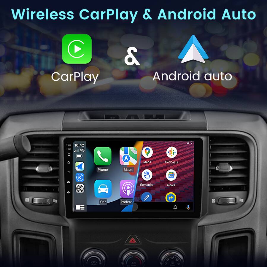 Wireless CarPlay & Android Auto

CarPlay & Android auto

10:42 4G

Phone Maps Podcasts Reminder News Car Podcast