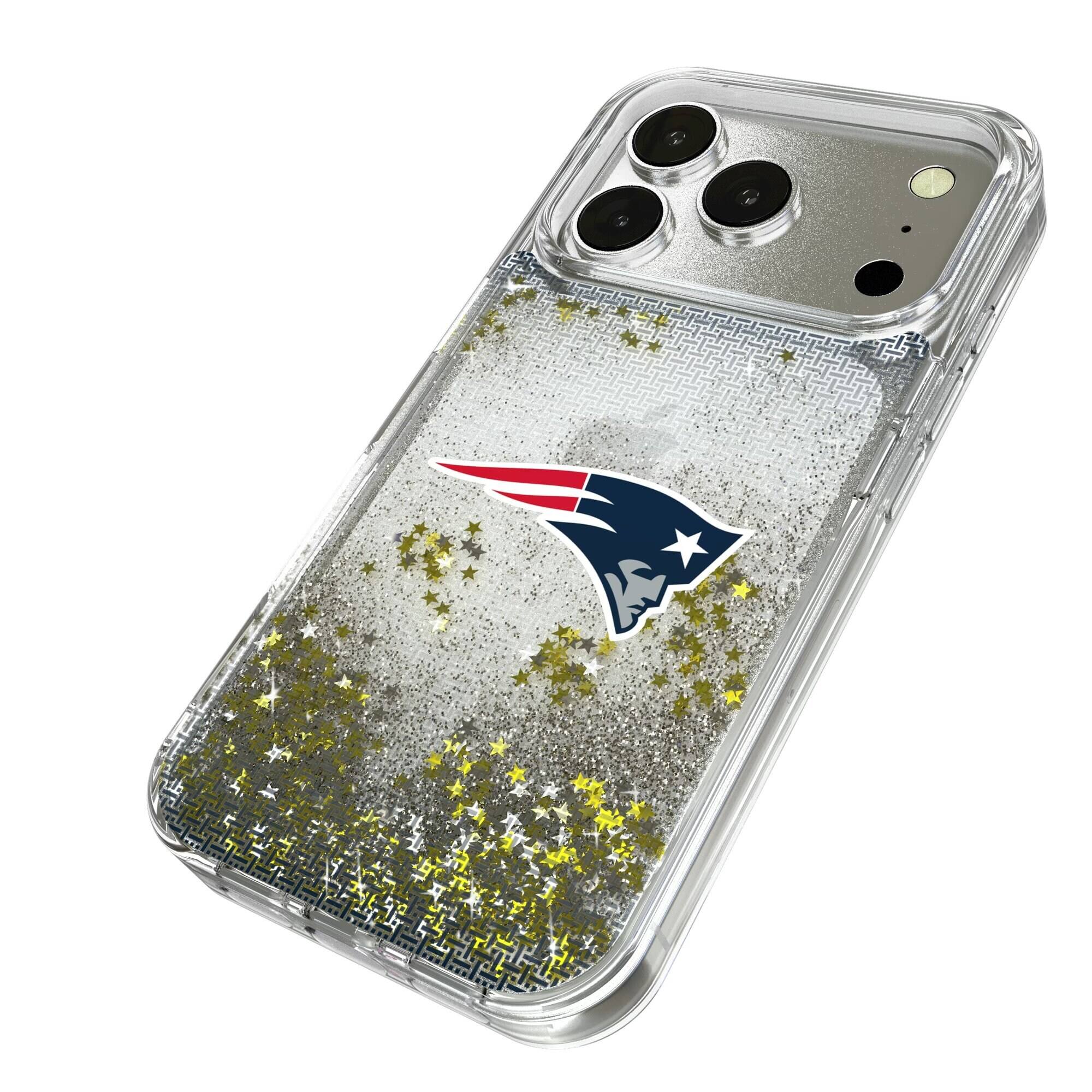 Alt View 1. Keyscaper - Linen Logo iPhone Glitter Case - 15 Pro - Multicolor.