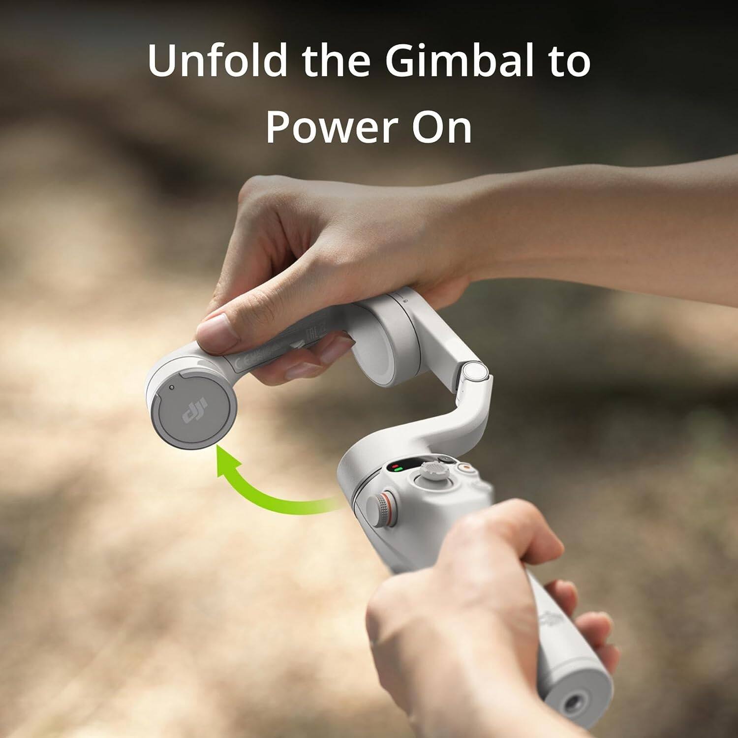 Unfold the Gimbal to Power On