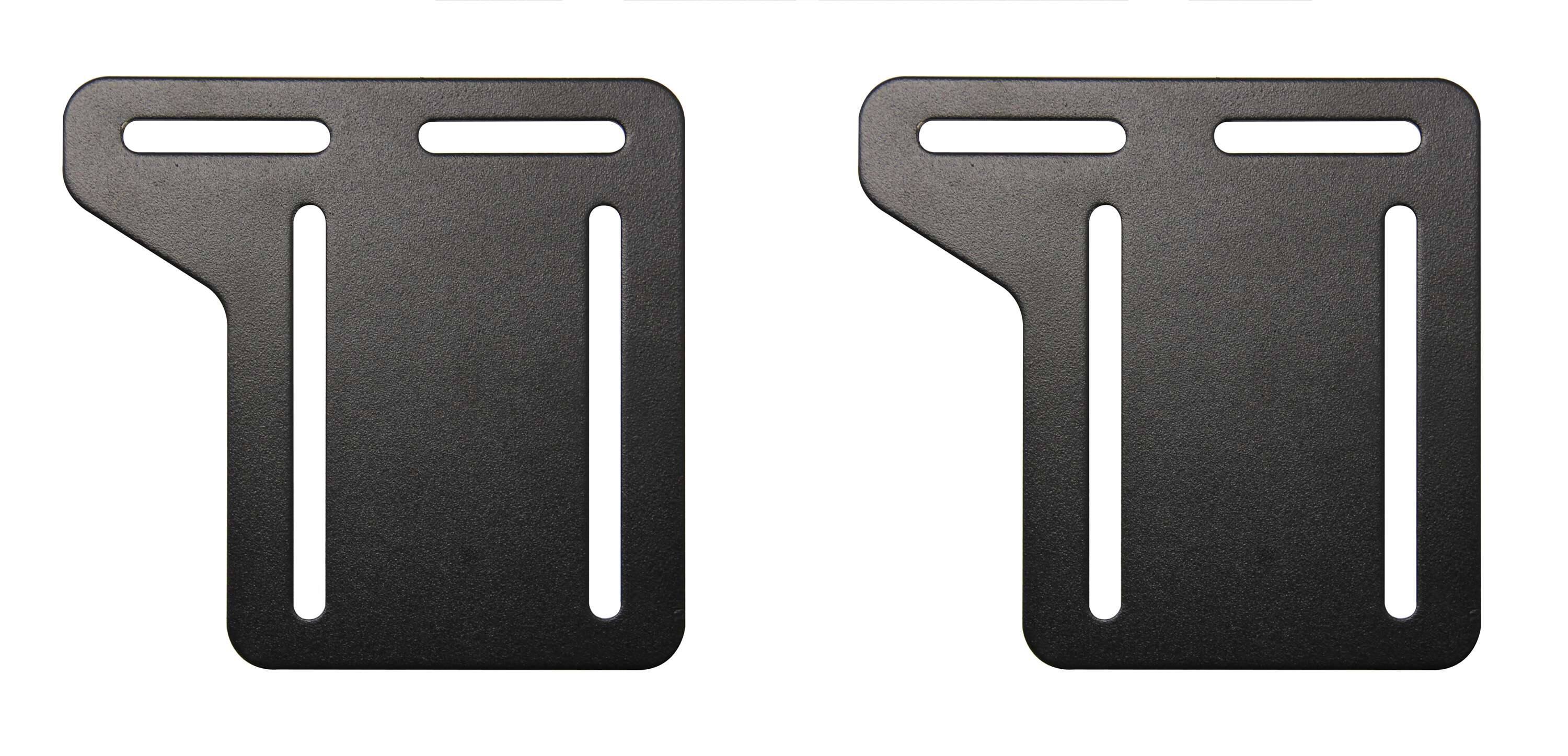 Angle. Kings Brand Furniture - Kings Brand Furniture Set of 2 Bed Modification Plates for Queen to Full - Black.