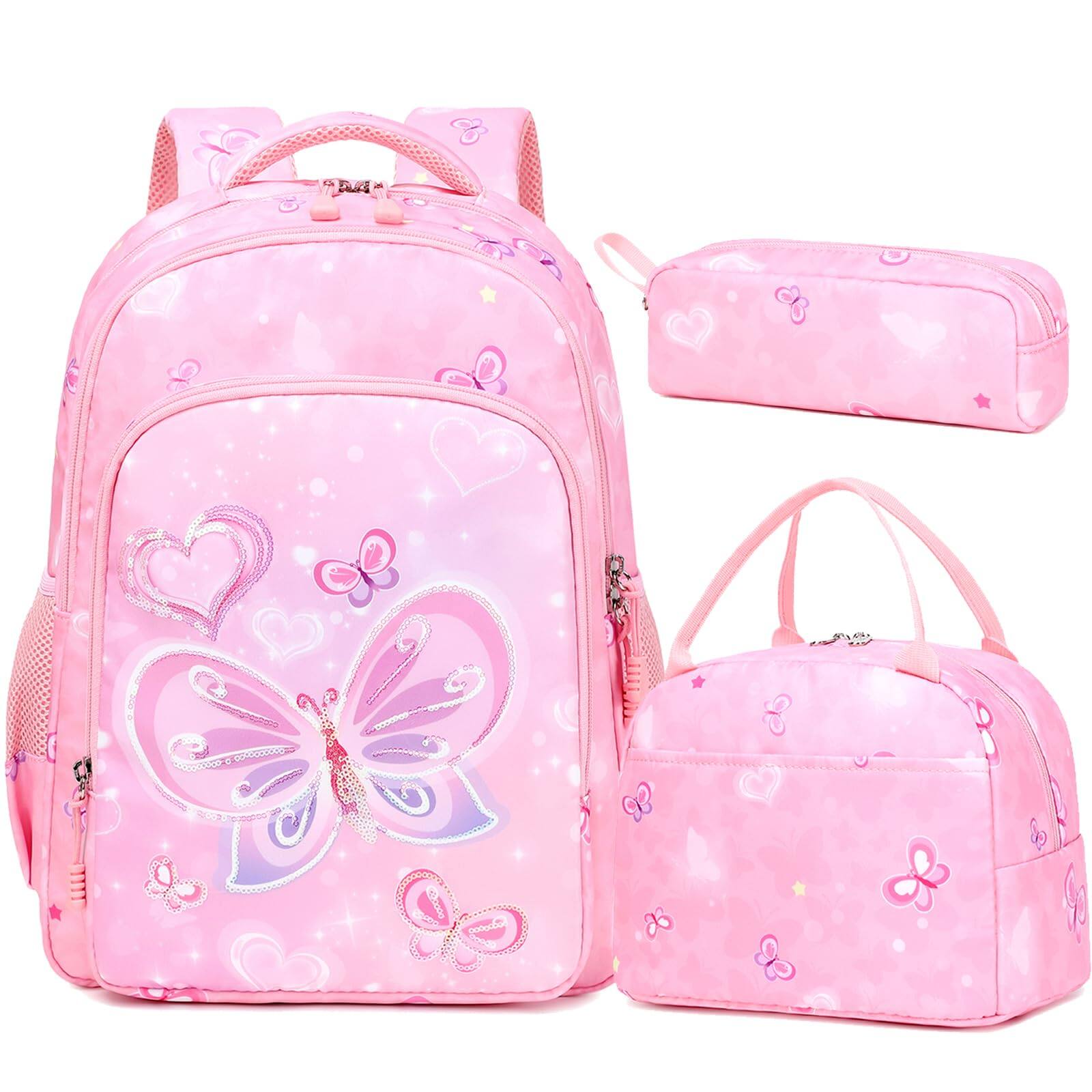 Pacoar Cade Backpack For Elementary Unicorn School Bookbag 3 In 1 Set ...