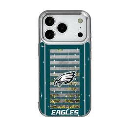 Keyscaper - NFL - Philadelphia Eagles iPhone Field Design Glitter Case - 15 - Multicolor