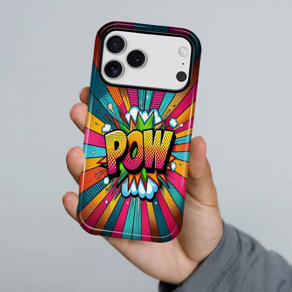 Alt View 3. Finnhomy - Smartphone Case for iPhone - Dual-Layer Heavy Duty Protective Cover - POW Burst - POW Burst for iPhone 17 Pro.