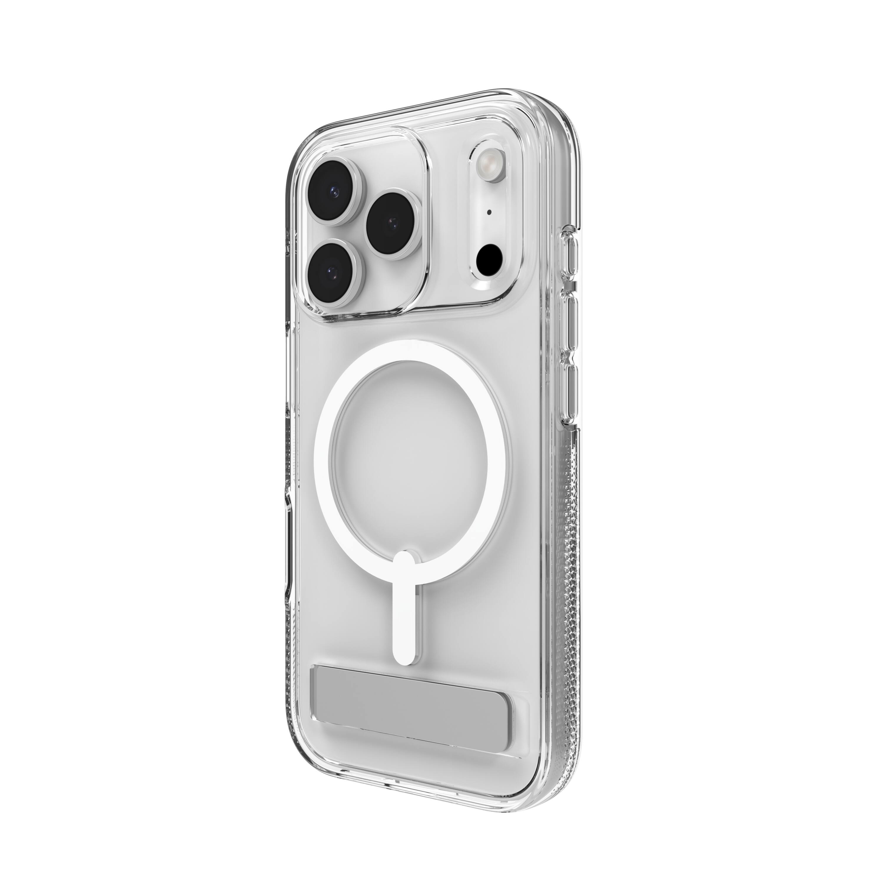 Alt View 13. ZAGG - Crystal Palace Snap MagSafe Compatible Case w/ Kickstand for Apple iPhone 17 Pro - Clear.