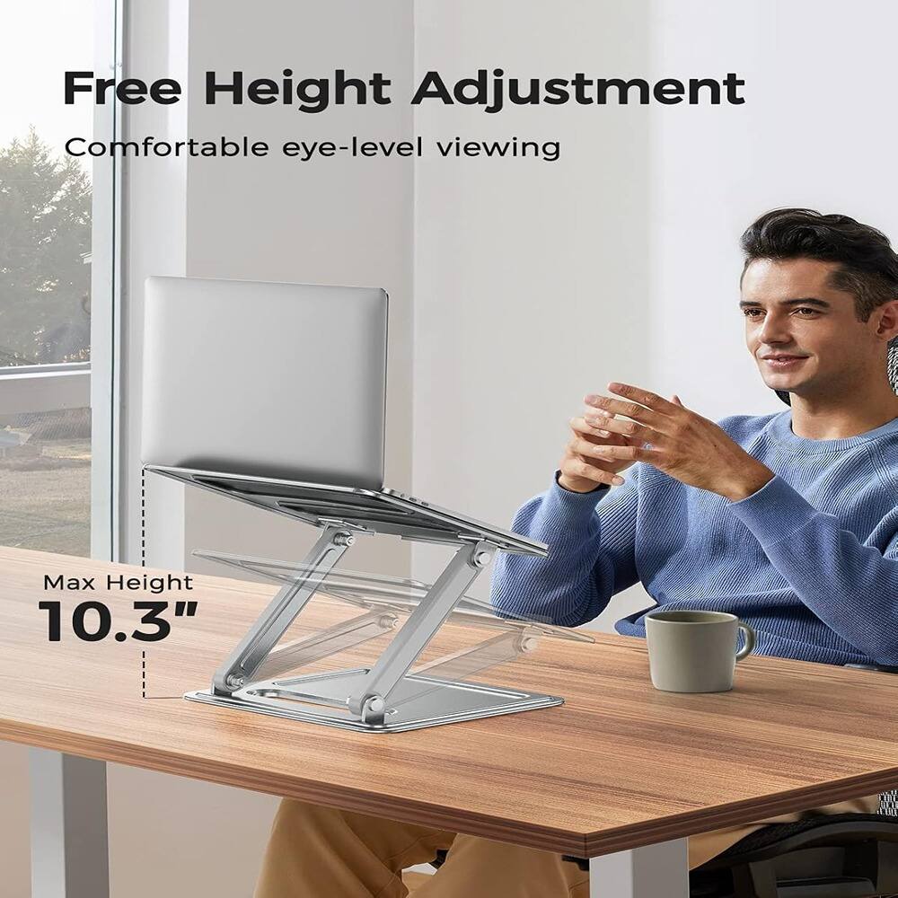 Free Height Adjustment  
Comfortable eye-level viewing  
Max Height 10.3"