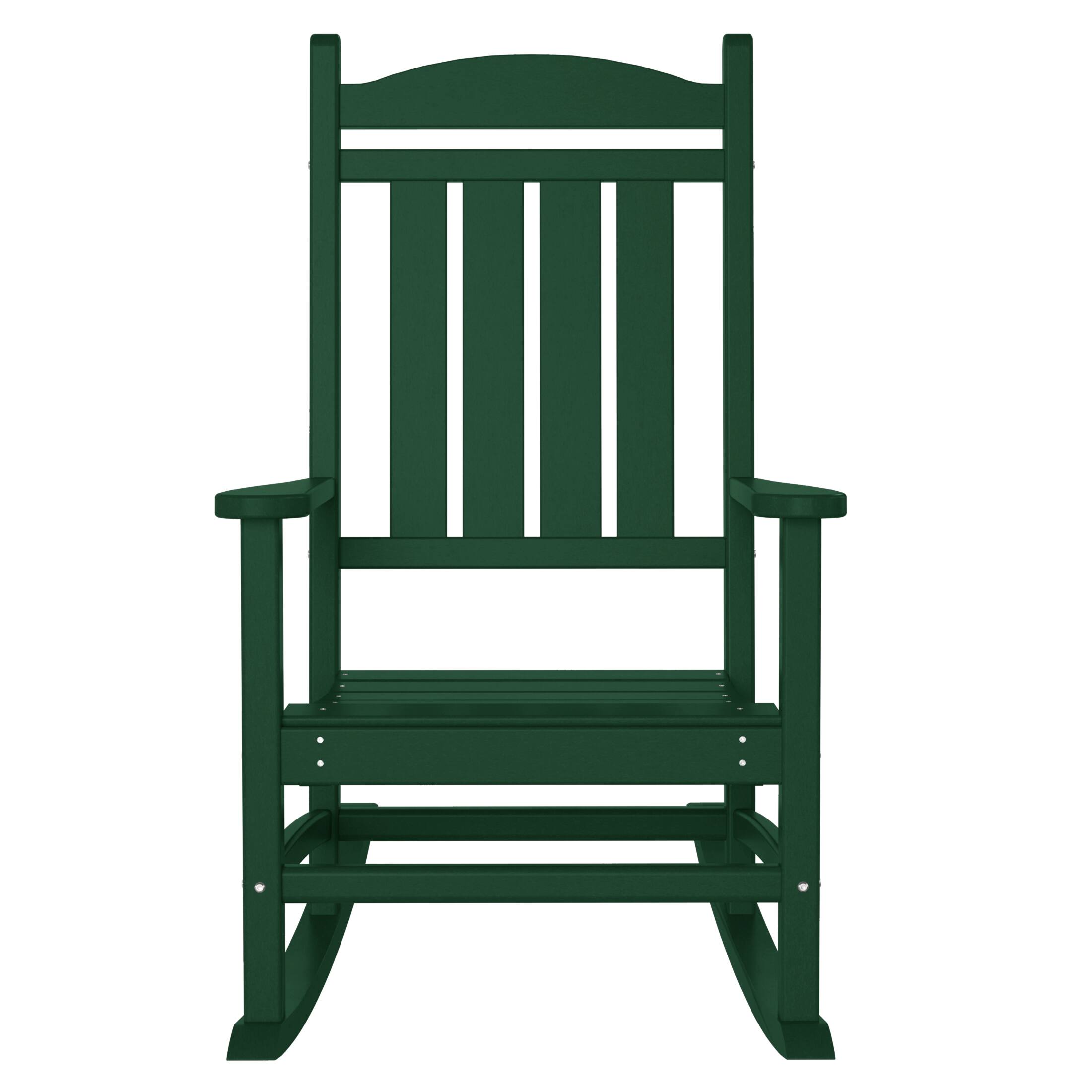 Front. WestinTrends - WestinTrends Malibu Outdoor / Patio rocking chair - Dark Green.