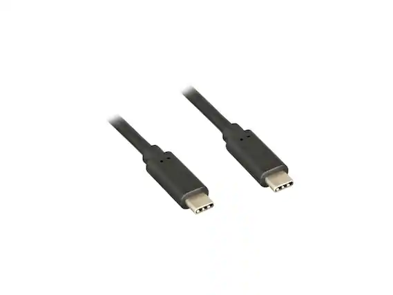 Front. Nippon Labs - Nippon Labs 3 ft. USB Type C 3.1 Gen 2 Male to Male Cable, 10G, 3A, Black Type-C Cable, 30C-10UC-32CC1-1.