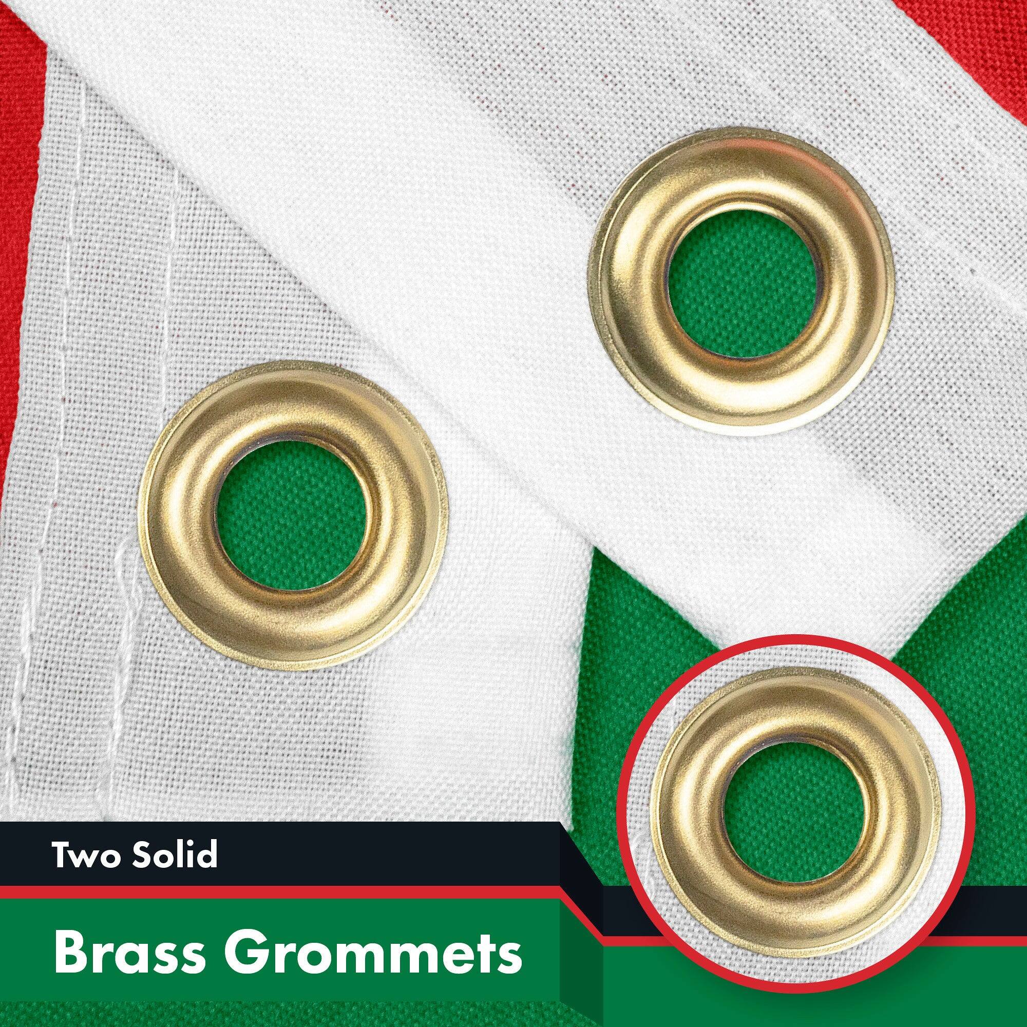 Two Solid Brass Grommets