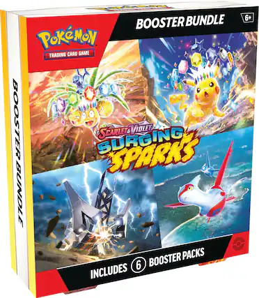 Pokemon Trading Card Game Booster Bundle: Surging Sparks & Violet Bundle Booster Packs 6+