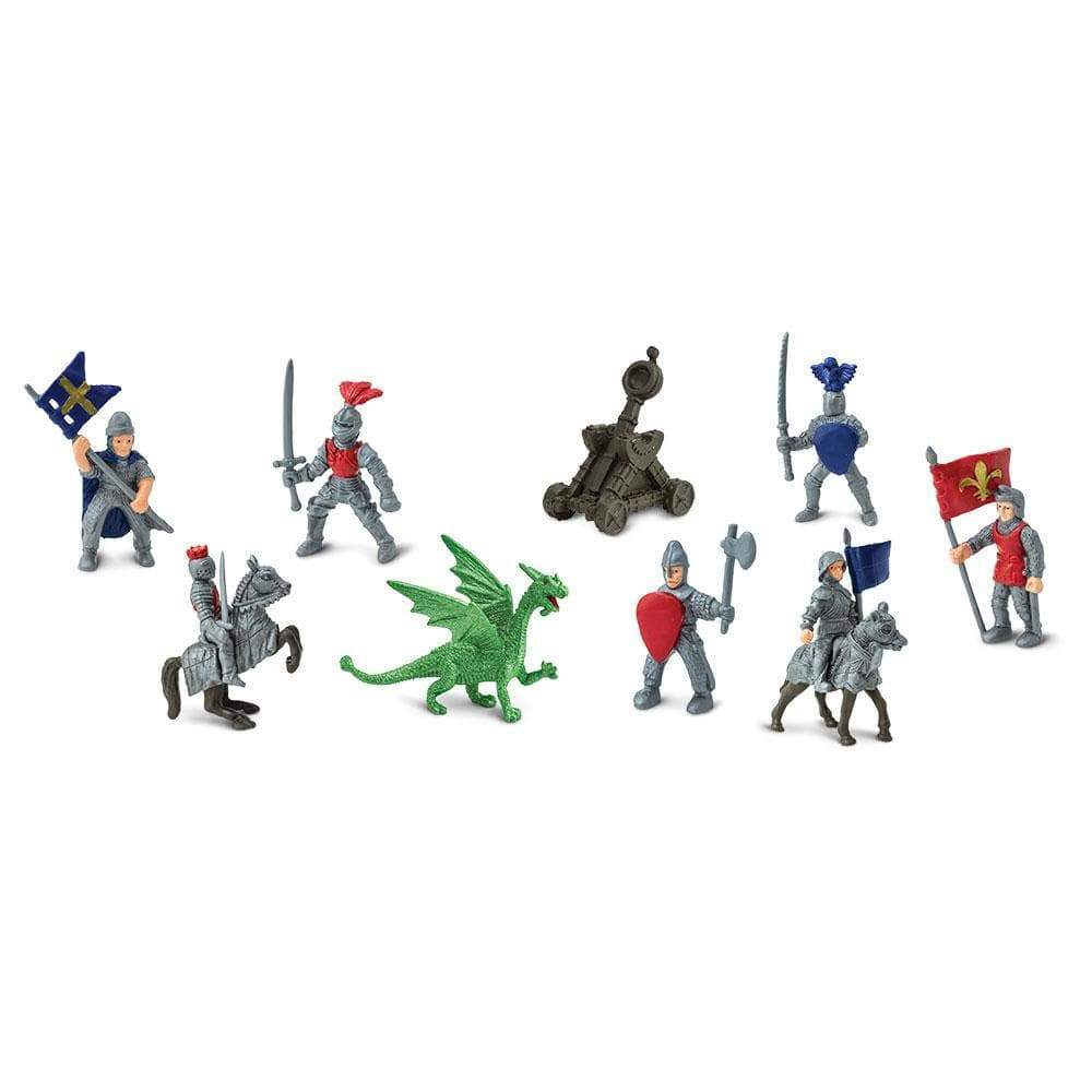 Back. Safari Ltd. - Knights And Dragons Toob Toy.