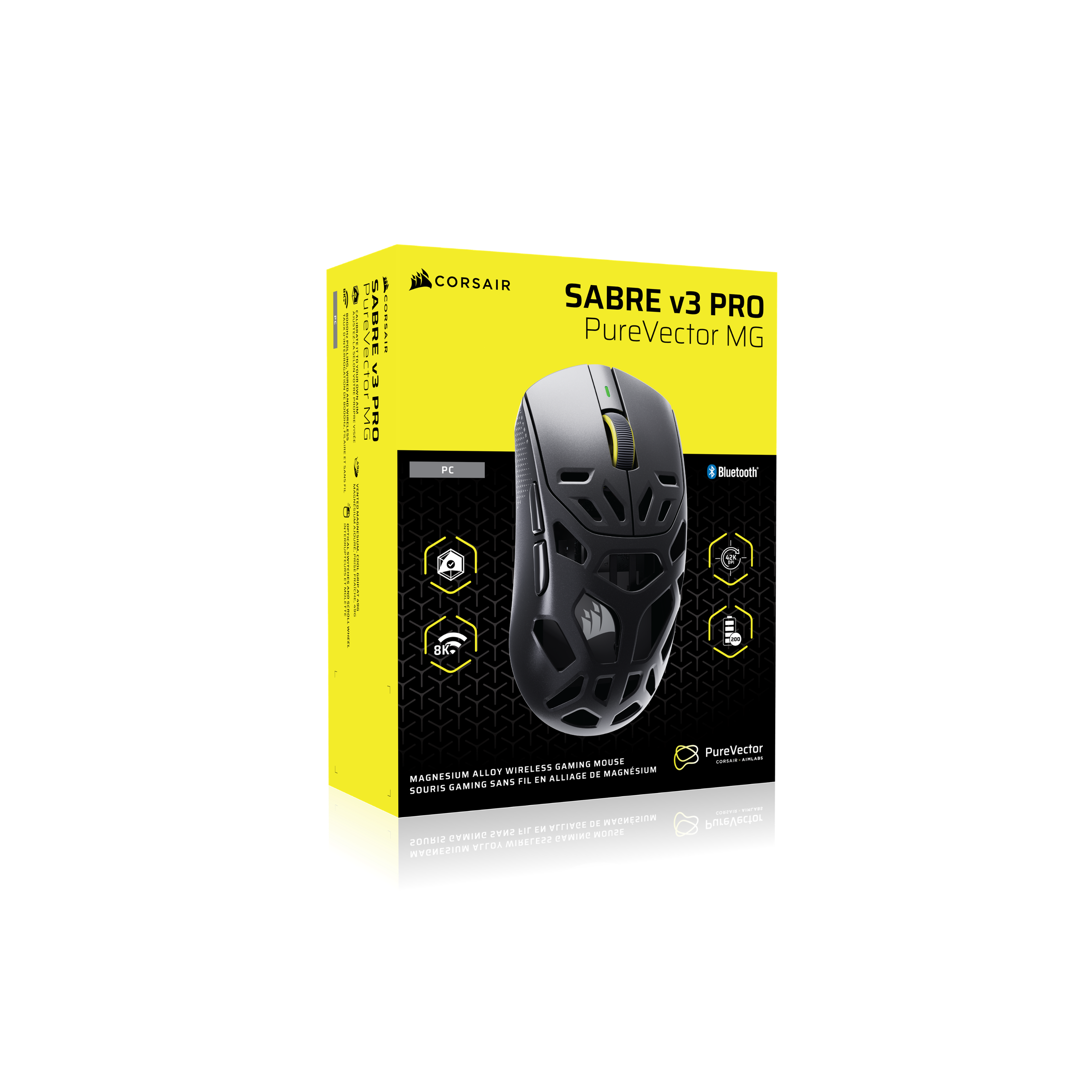 TAUS BOOOHX LLING ATION WIREL DE BREADS WIRE FILRIR ECE SANS INTERRU ORTICAL MBLETTE AND WHEEL

AJUSTEZ-L CALIBRATEITTOYOURYOUR COM THE OWN PROPRE VISEE MAGNI VENTED RIOUR MAGNESIUM PRISE COOL GRIPATH - 496

ureve SABRE v3 M PRO

CORSAIR
CORSAIR SABRE v3 PRO PureVector MG PC Bluetooth 42K OPI 200 8K
GAMING MOUSE ALLOY WIRELESS DE MAGNSIUM MAGNESIUM SANS FIL EN ALLIAGE SOURIS GAMING
PureVector CORSAIR AIMLABS