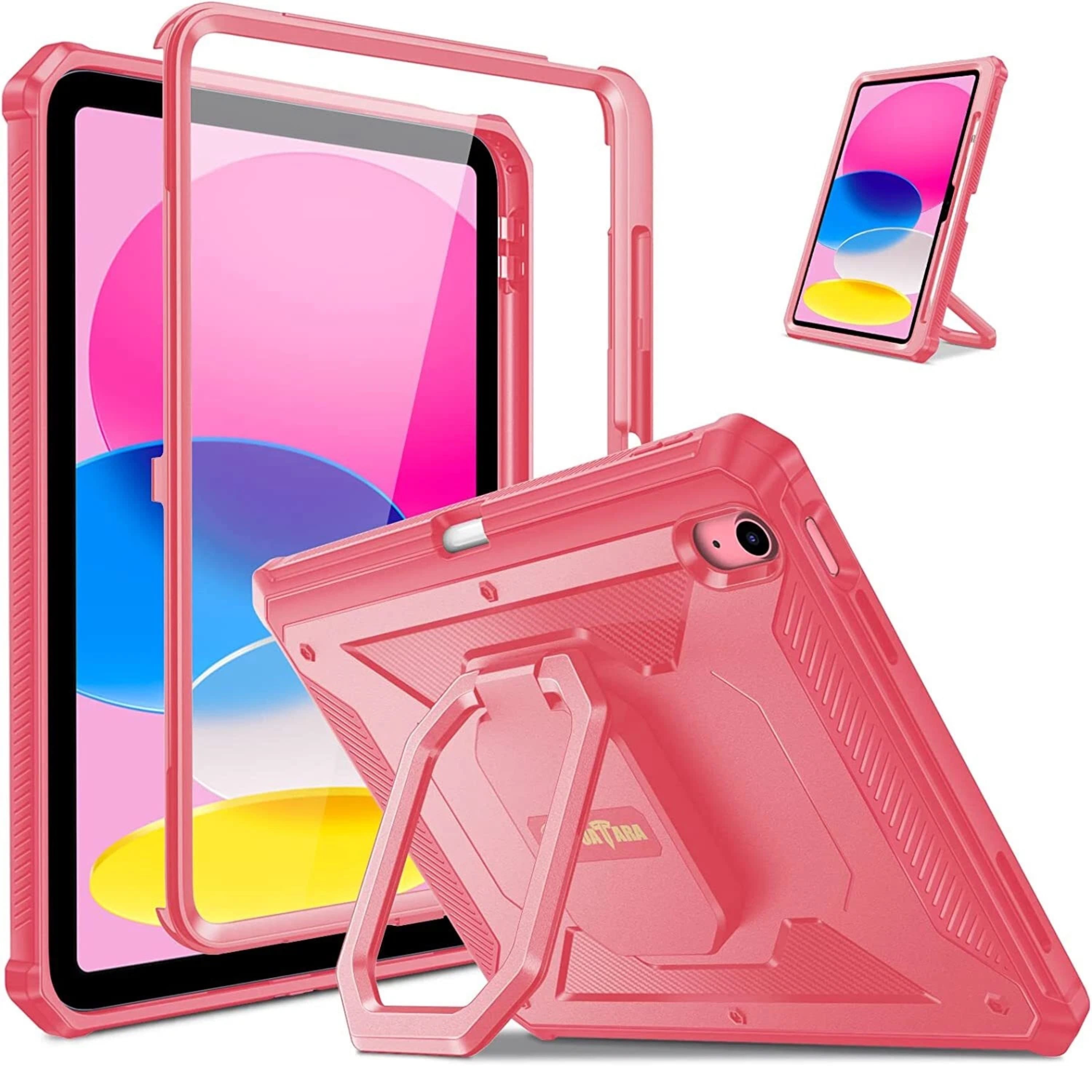 Kitcheniva - Rotating Stand Rugged Cover For iPad A16 11th Gen 11 Inch 2025 - Watermelon