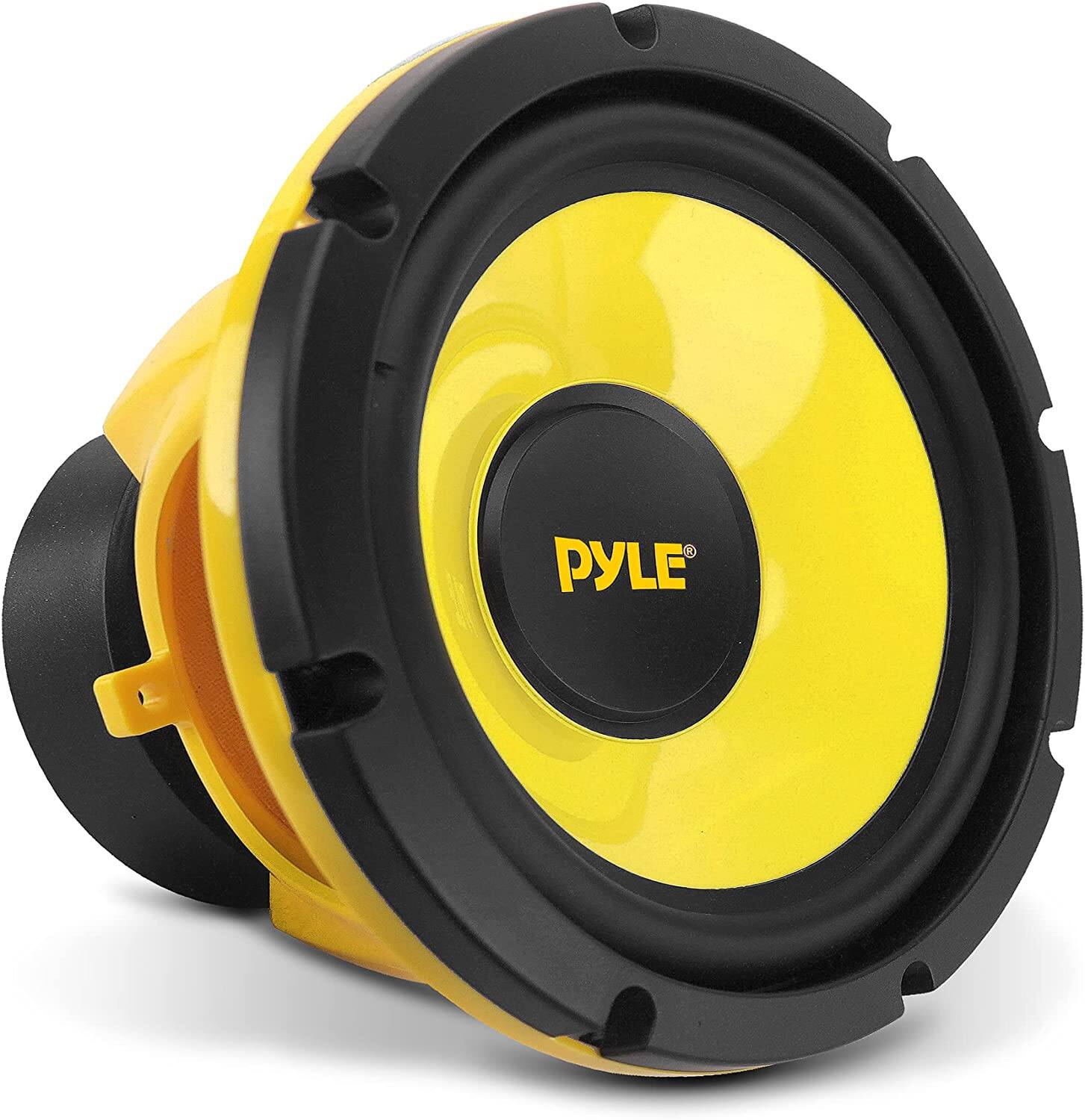 Front. Pyle - Pyle PLG81 8'' 400 Watt Peak Midbass Woofer Sound Car Speaker (Yellow/Black) (Single).