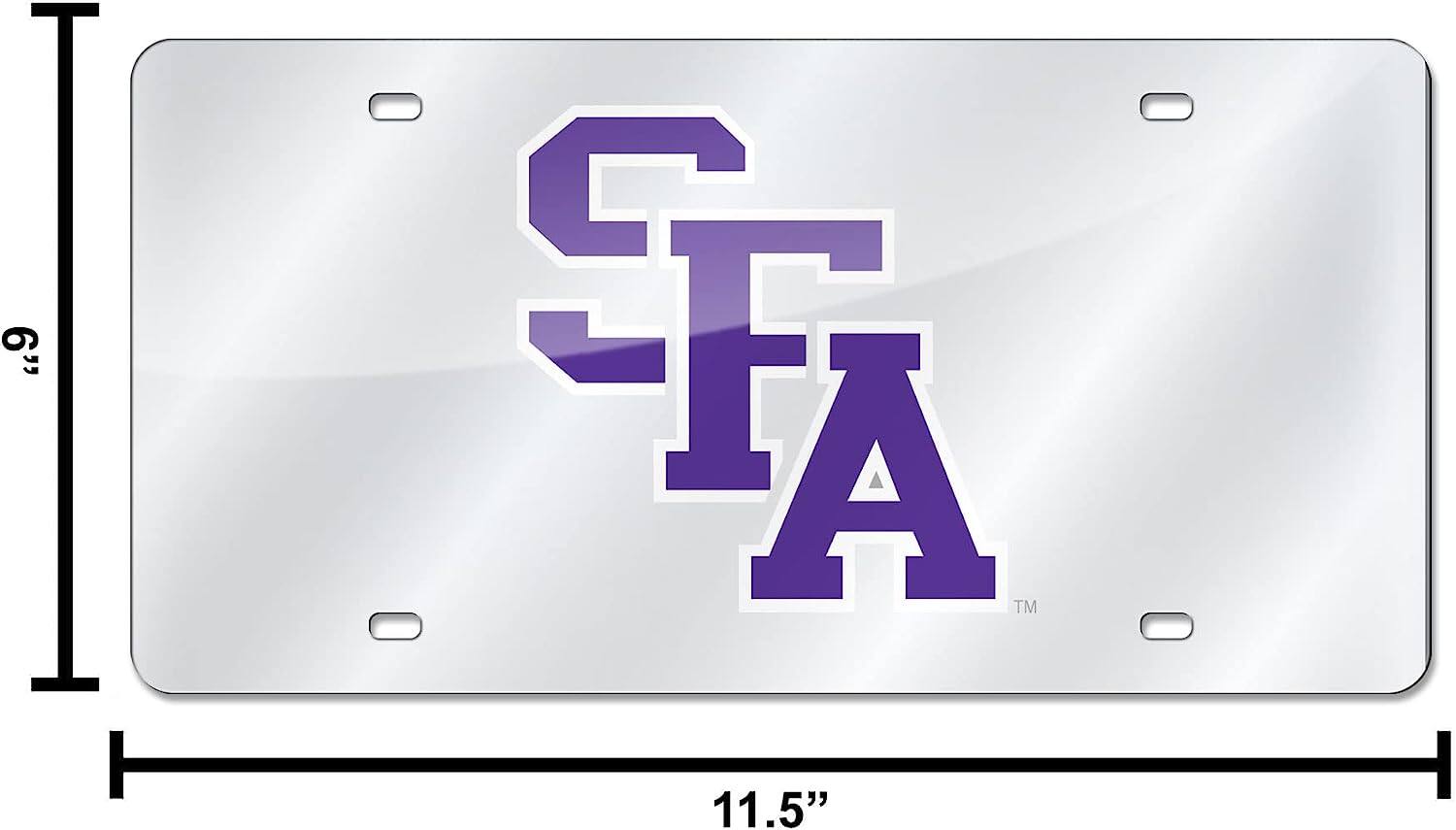 Alt View 3. Rico Industries - SFA Stephen F Austin Lumberjacks Acrylic License Plate Laser Tag - Multi.