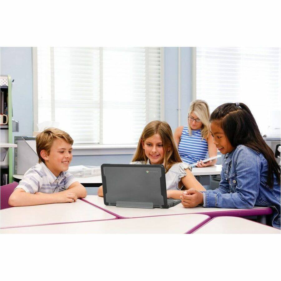 Alt View 4. Targus - Targus THZ973GLZ Chromebook Case - For Lenovo Chromebook - Clear - Gray/Clear.