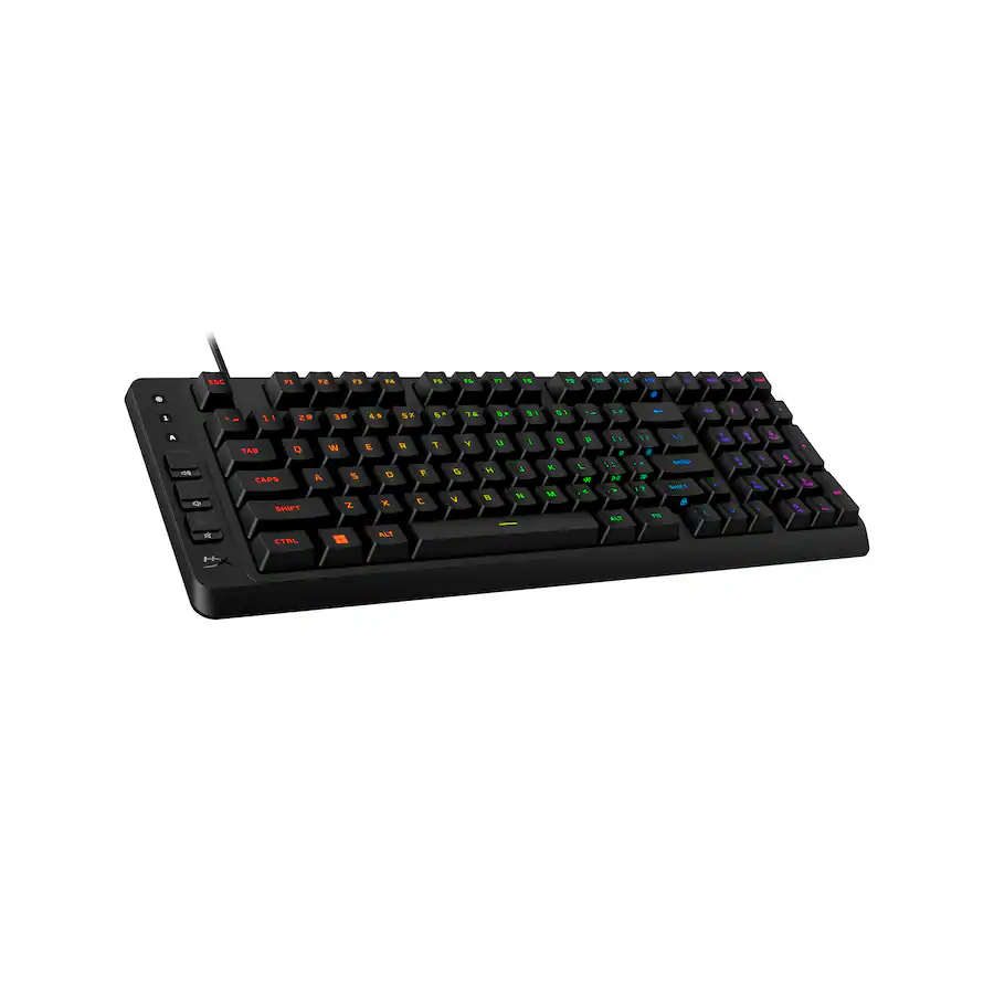 38 Key Layout HyperX Eve 1800 Compact Wired Membrane Gaming Keyboard with RGB Back ...
