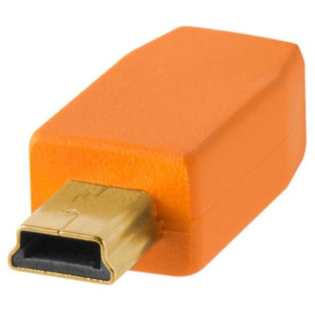 Tether Tools Pro 15' USB 2.0 A Male to Mini B 5 Pin Gold Plated Cable ...