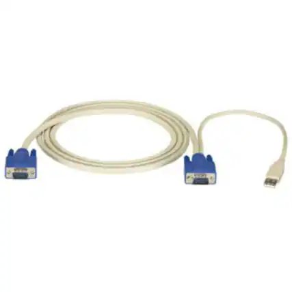 Front. Black Box Network Services - KVM CPU Cable - EC Series, VGA, USB, 6-ft. (1.8-m).