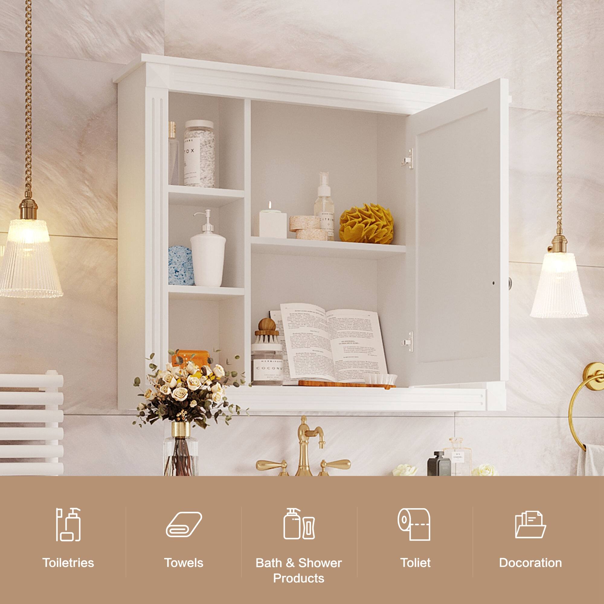 Toiletries  
Towels  
Bath & Shower Products  
Toilet  
Decoration