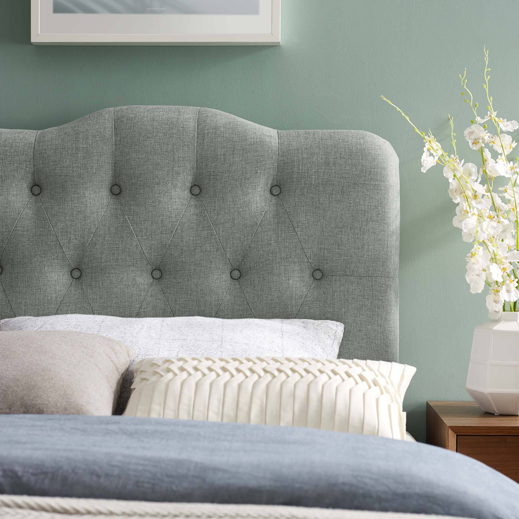 Alt View 3. Modway - Annabel Upholstered Fabric Twin Headboard by Modway - Gray.