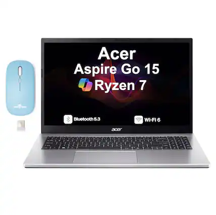 Acer Aspire Go 15 Ryzen 7
Bluetooth 5.3
Wi-Fi 6