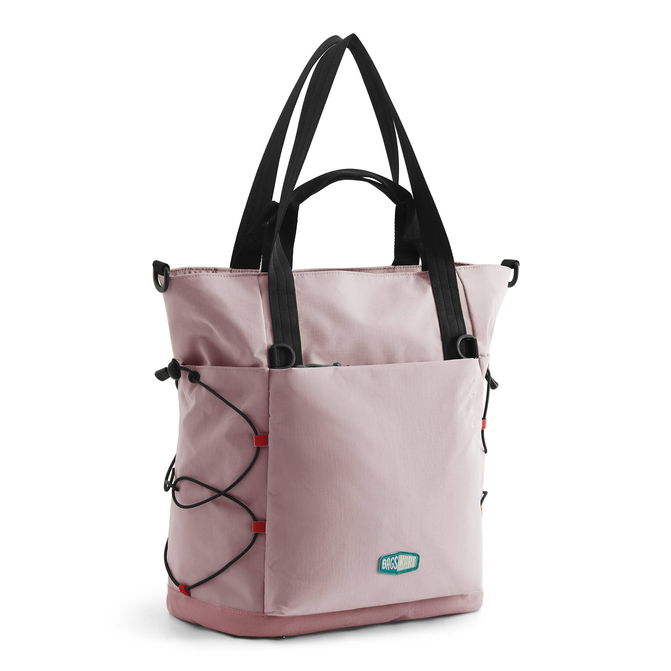 Angle. Bagsmart - Focus 23L Sport Tote, Water-Resistant Gym & Work Tote with 15.6" Laptop Sleeve for Daily Use - Lotus.
