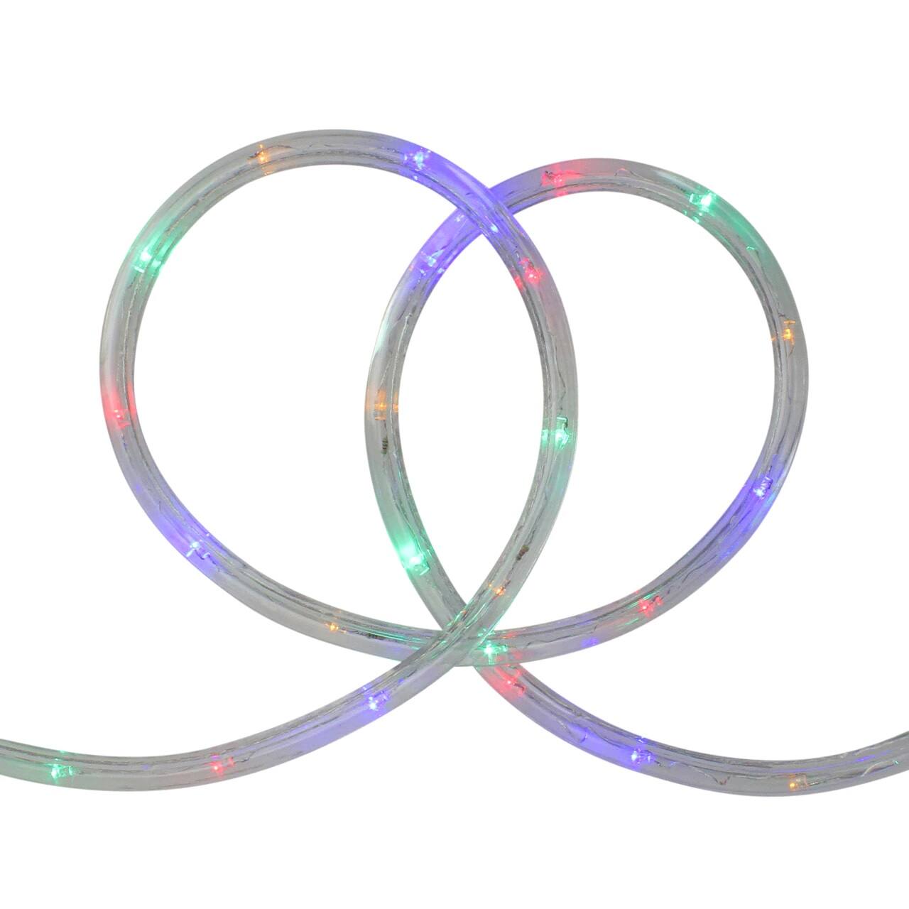 Alt View 2. Northlight - Flexible LED Outdoor Christmas Rope Light - Multi Color - 100' Clear Wire - Multi.