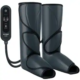 FIT KING - Leg Massager for Circulation with 3 Intensities 2 Modes 2 Extensions - Gray