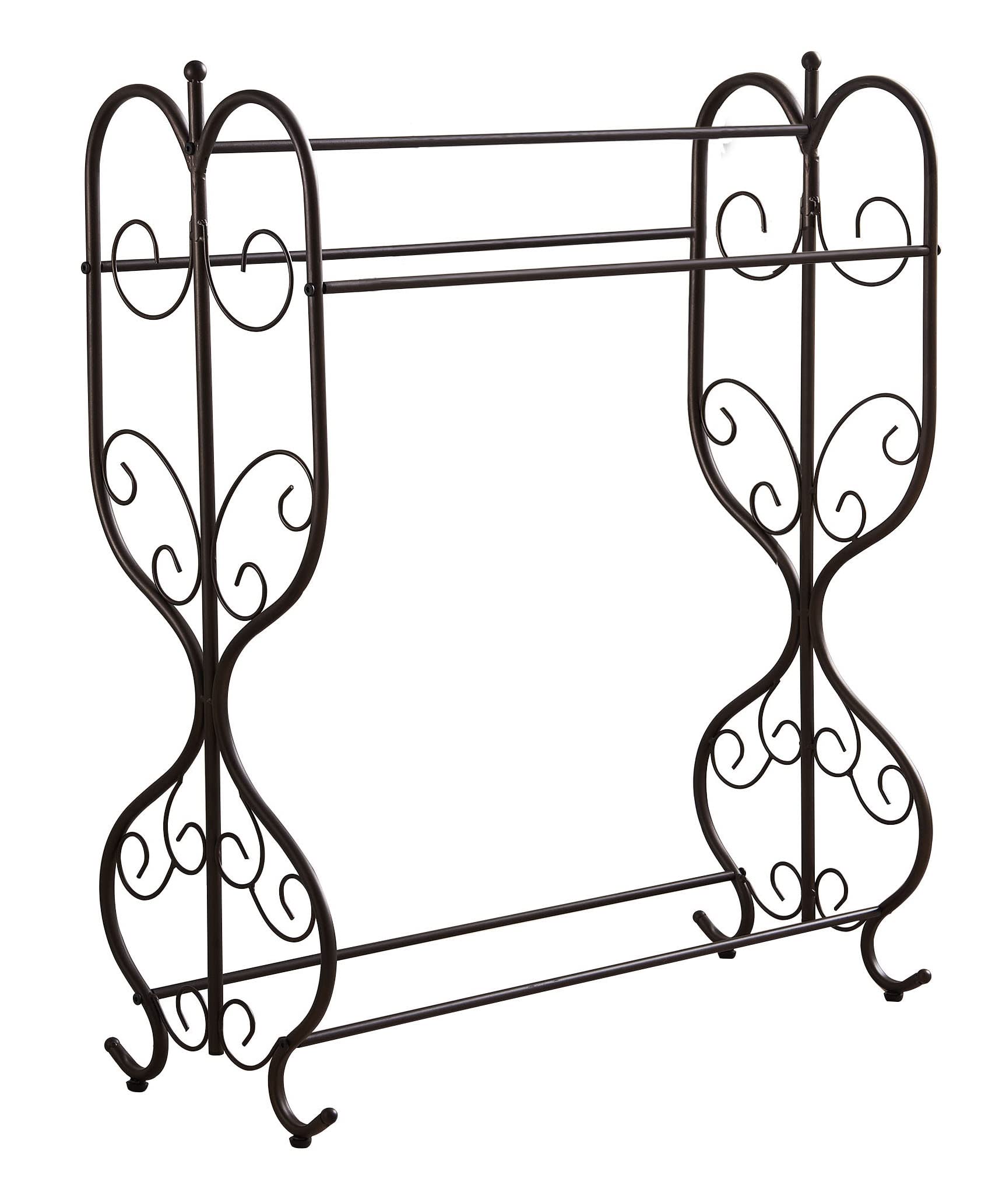 Angle. Kings Brand Furniture - Kings Brand Furniture Towel Rack - Pewter.