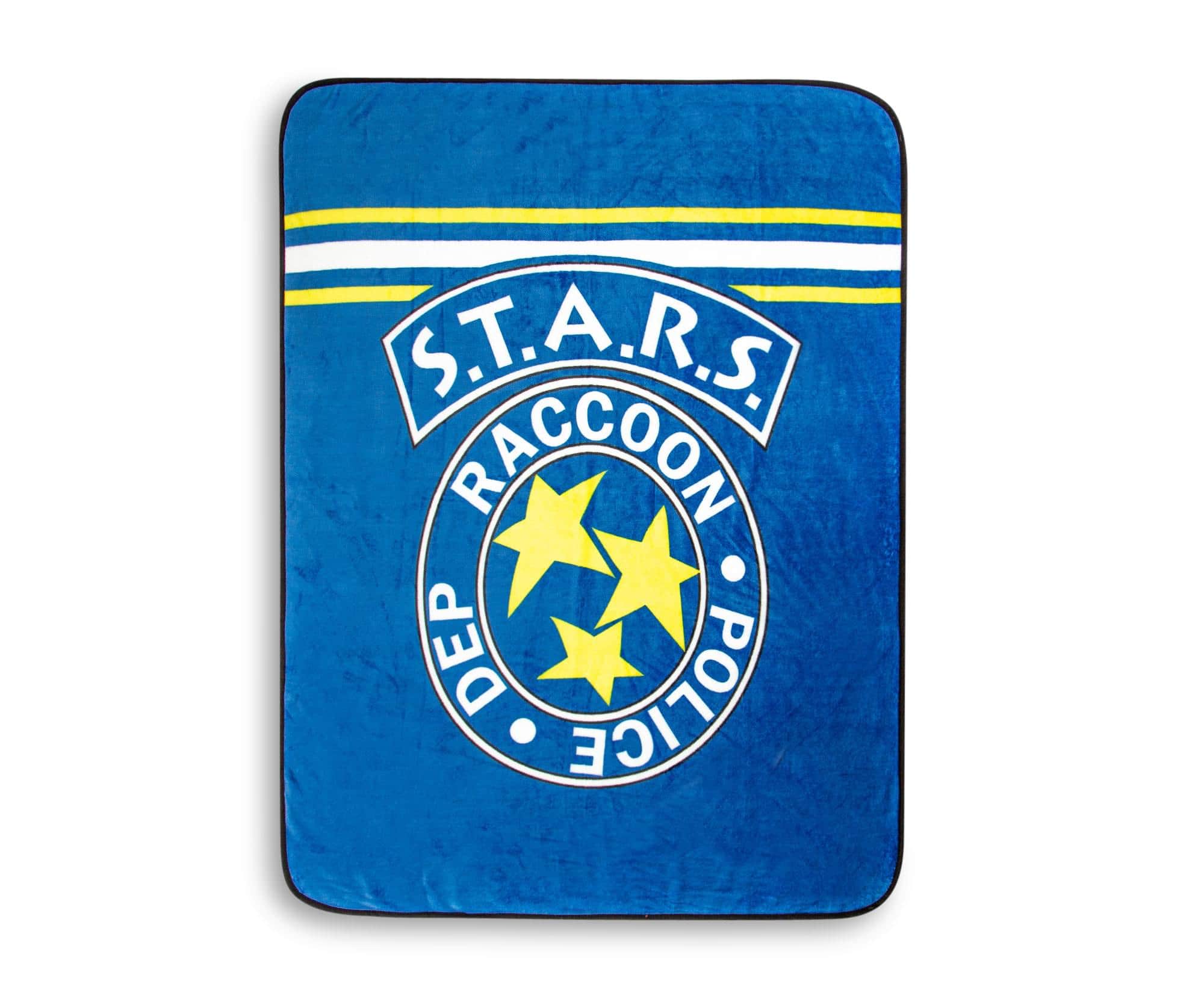 Just Funky - Resident Evil S.T.A.R.S. Raccoon Police Department Fleece Throw Blanket - Blue