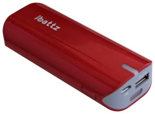 Front. iBattz - Vogue Battstation 5600 mAh Back-Up Battery - Red.