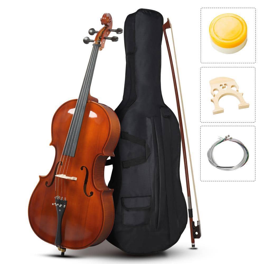 Winado - Full Size Cello, 4/4 Solid Wood Acoustic Cello with Sturdy Stand, Portable Bag, Premium Rosin and Extra String price history on PriceWatchPro
