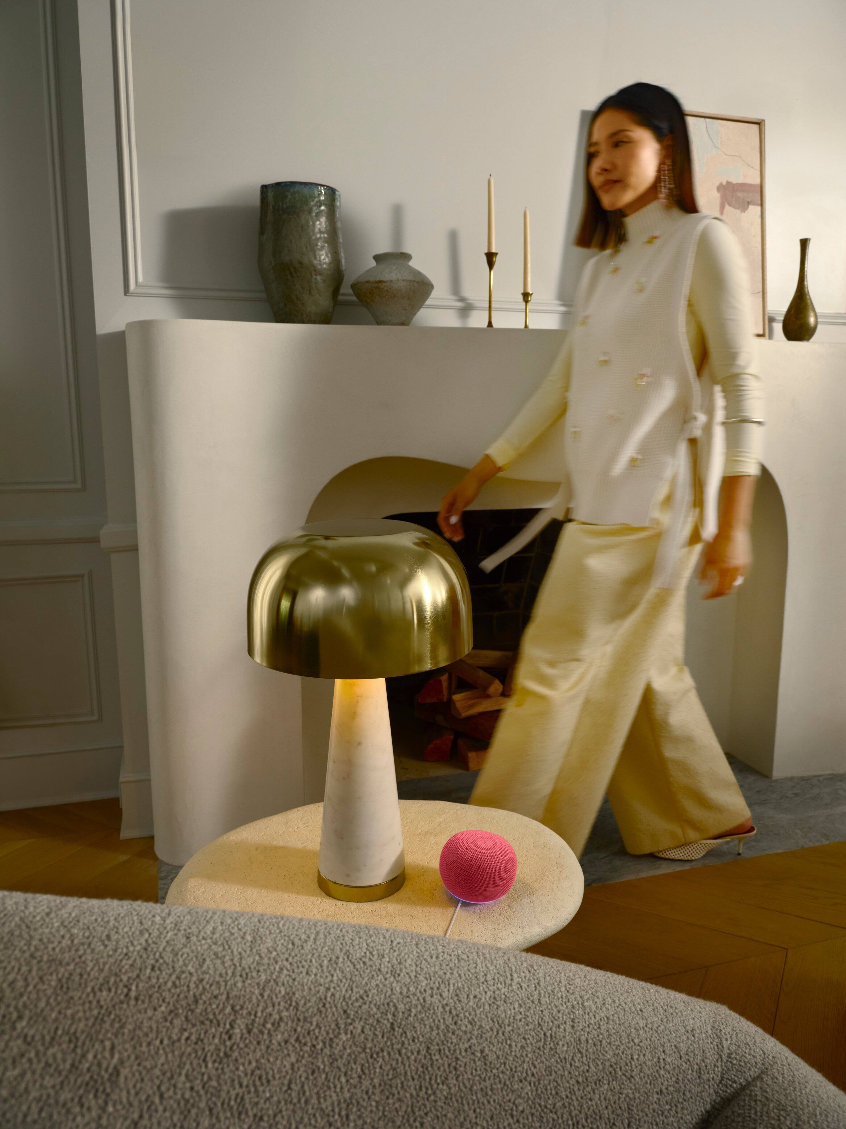 Alt View 10. Google - Home Speaker (Coming Spring 2026) - Smart Speaker with Gemini For Home Voice Assistant and 360-Degree Sound - Berry.